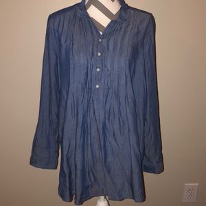 *SALE* Loft ladies size L SOFTENED DENIM tunic !